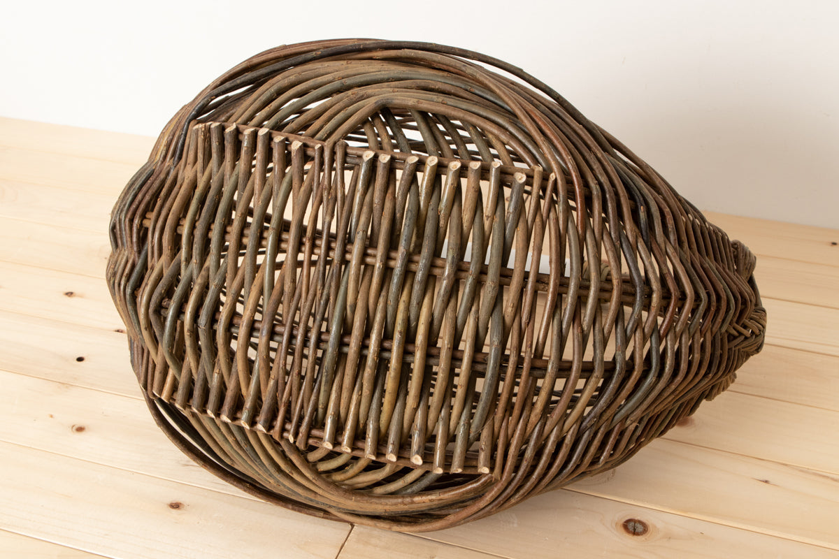 フランス/やなぎ zarzo basket 枝編み手つきバスケット 持ち手3色-1basketry