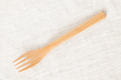Sweets Fork, Spoon / Natural, Red / Japanese cherry birch / Ōita-JPN 211153