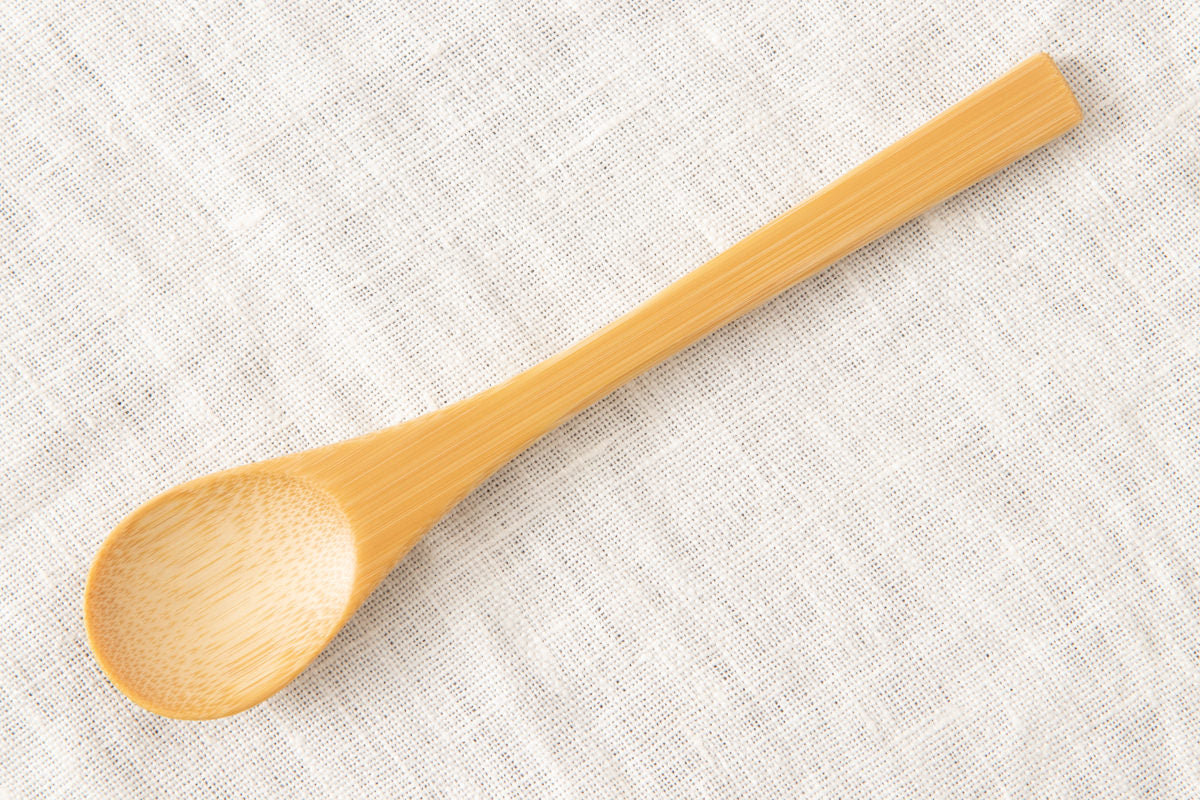 Spoon for "Japanese steamed egg custard" [ Natural, Red ] / Mōsō bamboo / Ōita-JPN 211125