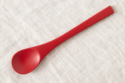 Spoon for "Japanese steamed egg custard" [ Natural, Red ] / Mōsō bamboo / Ōita-JPN 211125