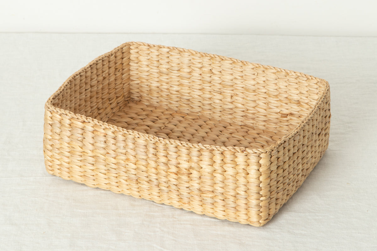 Organizing basket -Rectangle- M, L / Water hyacinth / THA 3115214