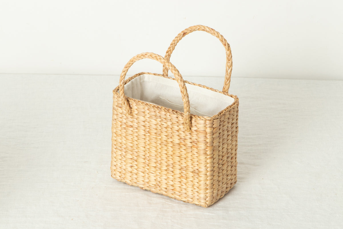 Hand bag { lined / unlined } M, L / Water hyacinth / THA 3115213