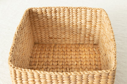 Organizing basket -Square- M, L / Water hyacinth / THA 3115215