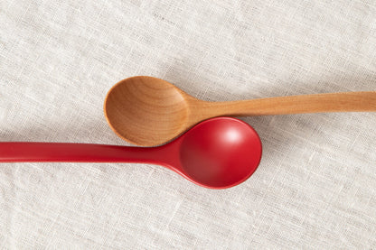 Dessert spoon “ARCH” [ Natural, Red ] / Japanese cherry birch / Ōita-JPN 211142