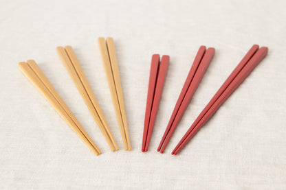 Chopsticks 18cm(7.09"),21cm(8.27"),23cm(9.06") / [ Natural, Red ] / Mōsō bamboo / Ōita-JPN 211124