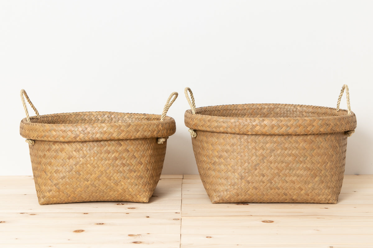 Round basket with handle L, XL / Kachū / THA 3115125