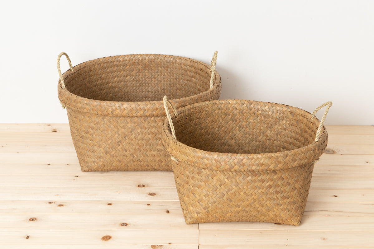 Round basket with handle L, XL / Kachū / THA 3115125