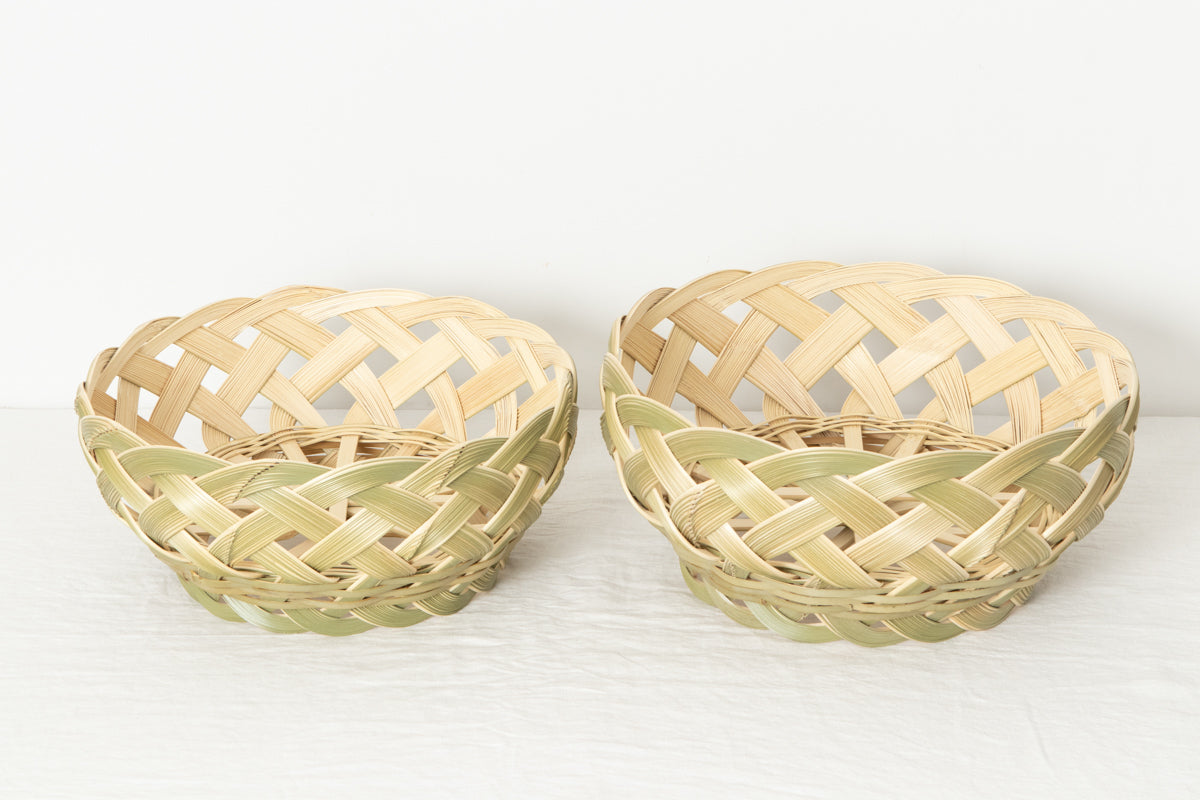 Round basket “Sasara” L, XL / Madake bamboo / Kanagawa-JPN 430102