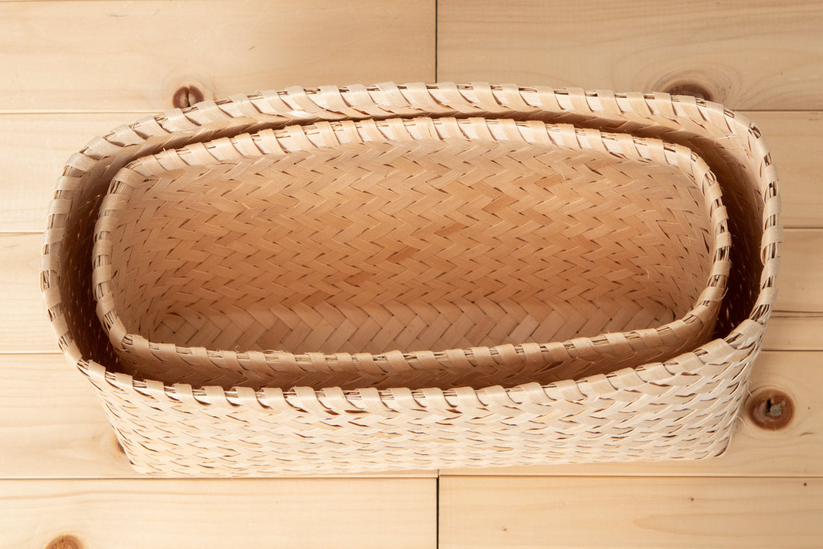 Organizing basket slim S, L  / Itaya maple / Akita-JPN 720909