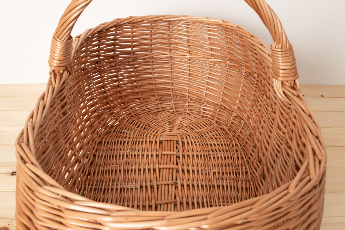 ポーランド/やなぎ ワンハンドルバスケット M・L 2サイズ‐1basketry