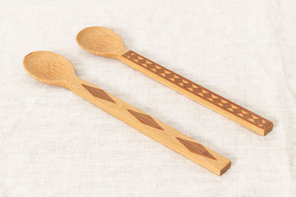 Spoon “Diamonds” Large, Small / Smoked Mōsō bamboo / Kōchi-JPN 321224