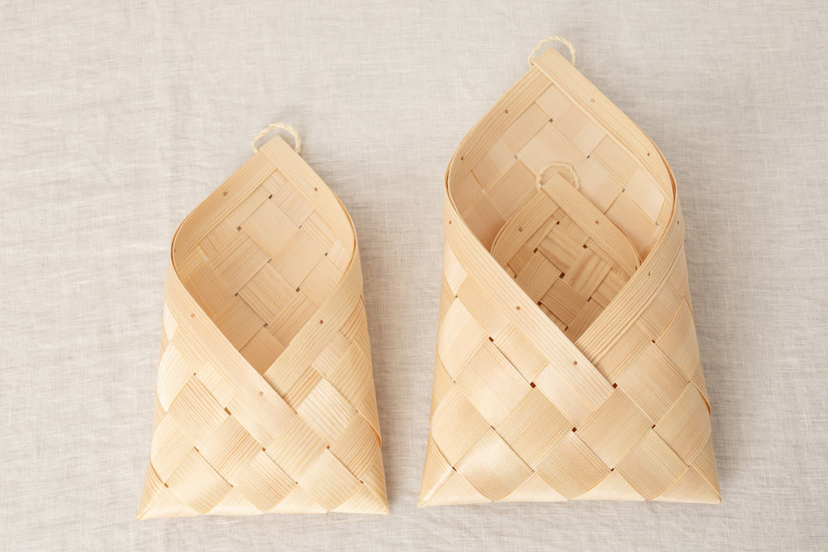 エストニア/パイン　レターバスケット　S・M・L　3サイズ　330705