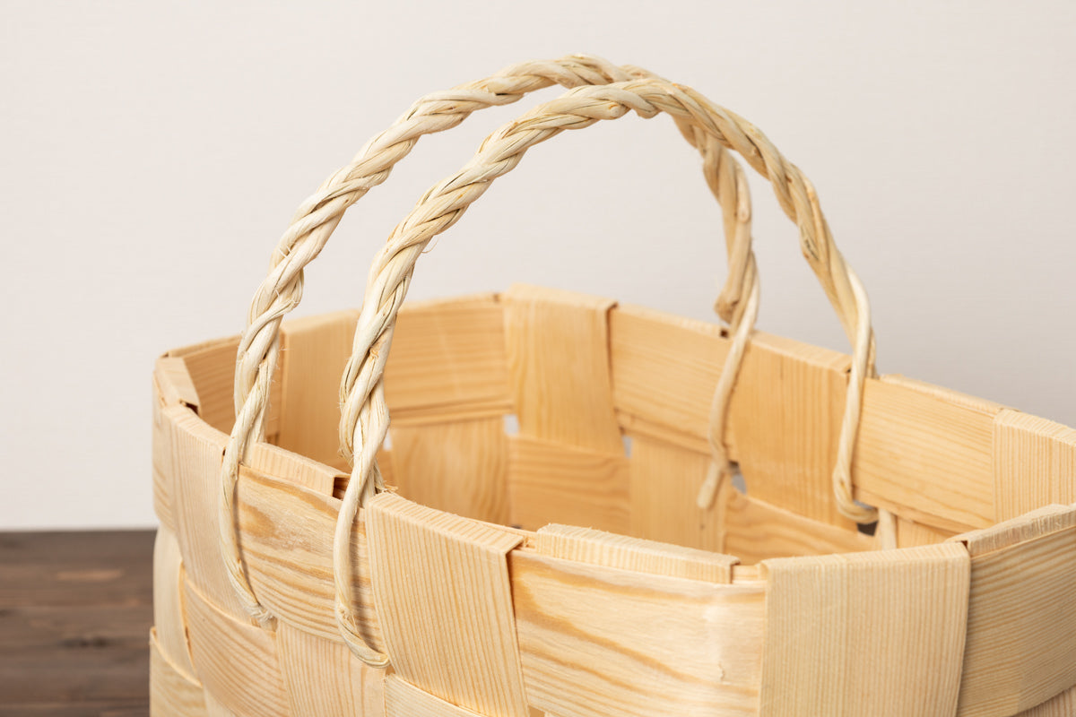 Shopping basket L 2-handles / Pine / EST 330713-3