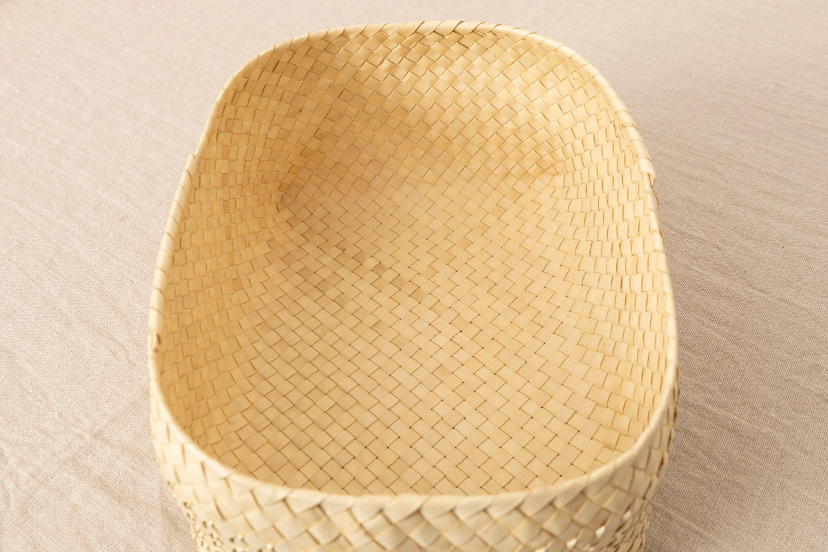 Kottan Basket “Natural” S,M,L / Palm leaf / IND 330901