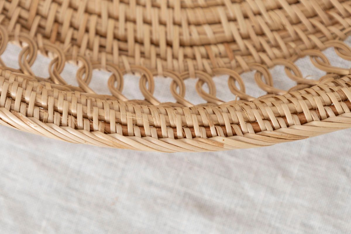 タイ/ラタン かざり編み ラウンドトレイ-1basketry – 市川籠店 | 1basketry