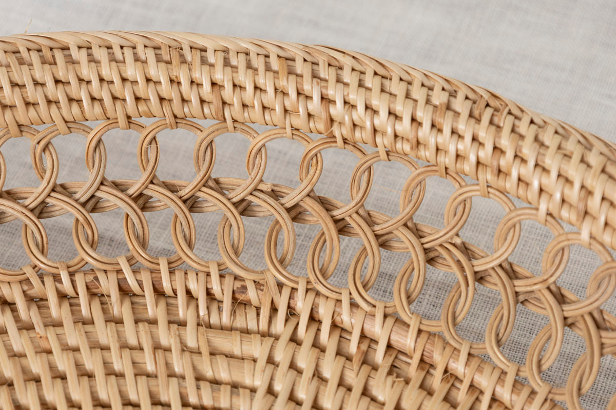 タイ/ラタン かざり編み ラウンドトレイ-1basketry – 市川籠店 | 1basketry