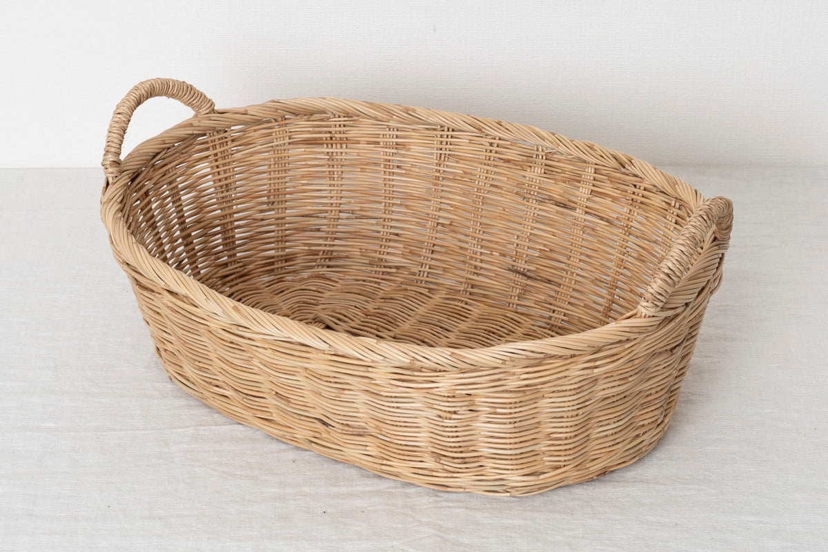 タイ/ラタン ランドリー楕円バスケット S・M・L 3サイズ-1basketry