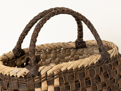 岩手県/くるみ　手提　裏皮市松　表皮ライン　ふっくら　1510741