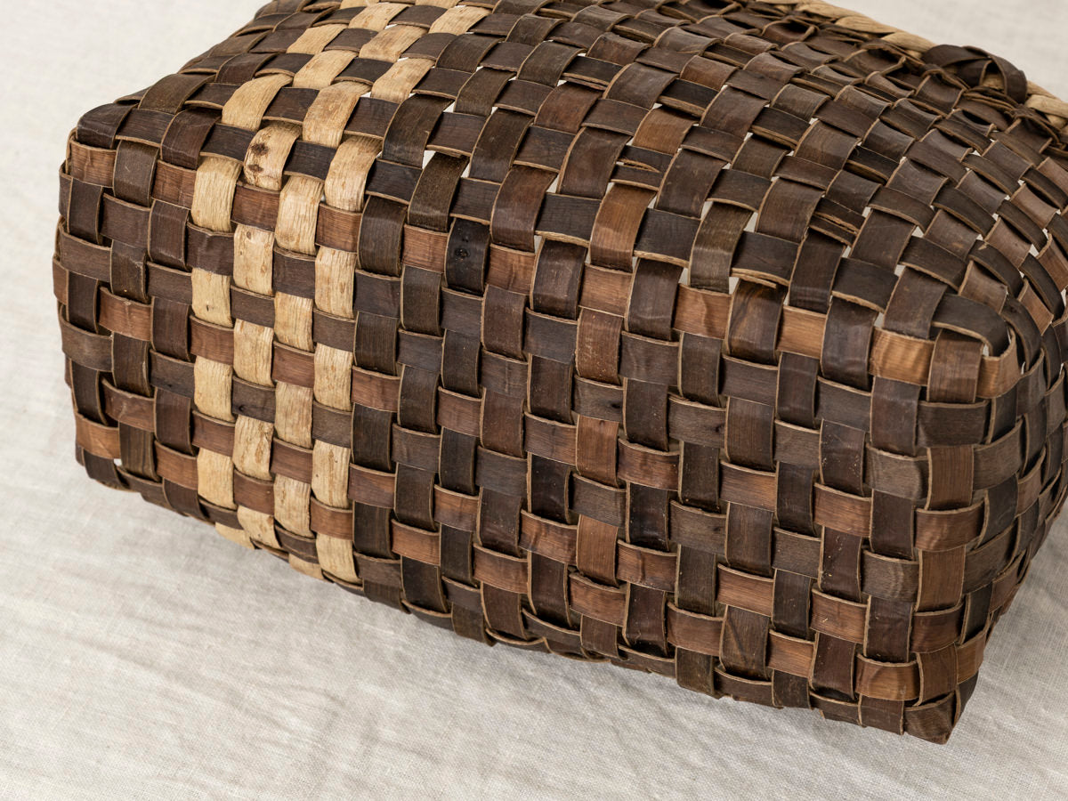 岩手県/くるみ　手提　裏皮市松　表皮ライン　ふっくら　1510741