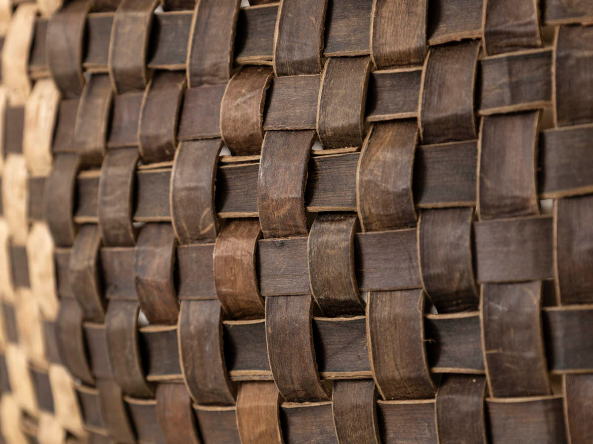 岩手県/くるみ　手提　裏皮市松　表皮ライン　ふっくら　1510741