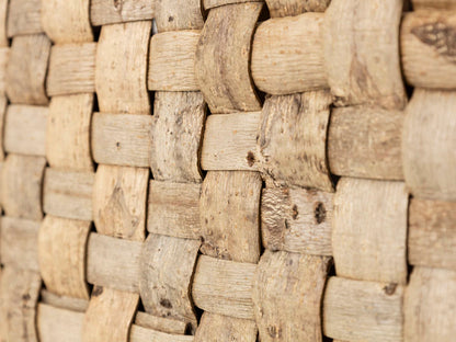 Handheld Basket “Checker” All-Outer-Bark Wide / Walnut Bark / Iwate-JPN 1510738