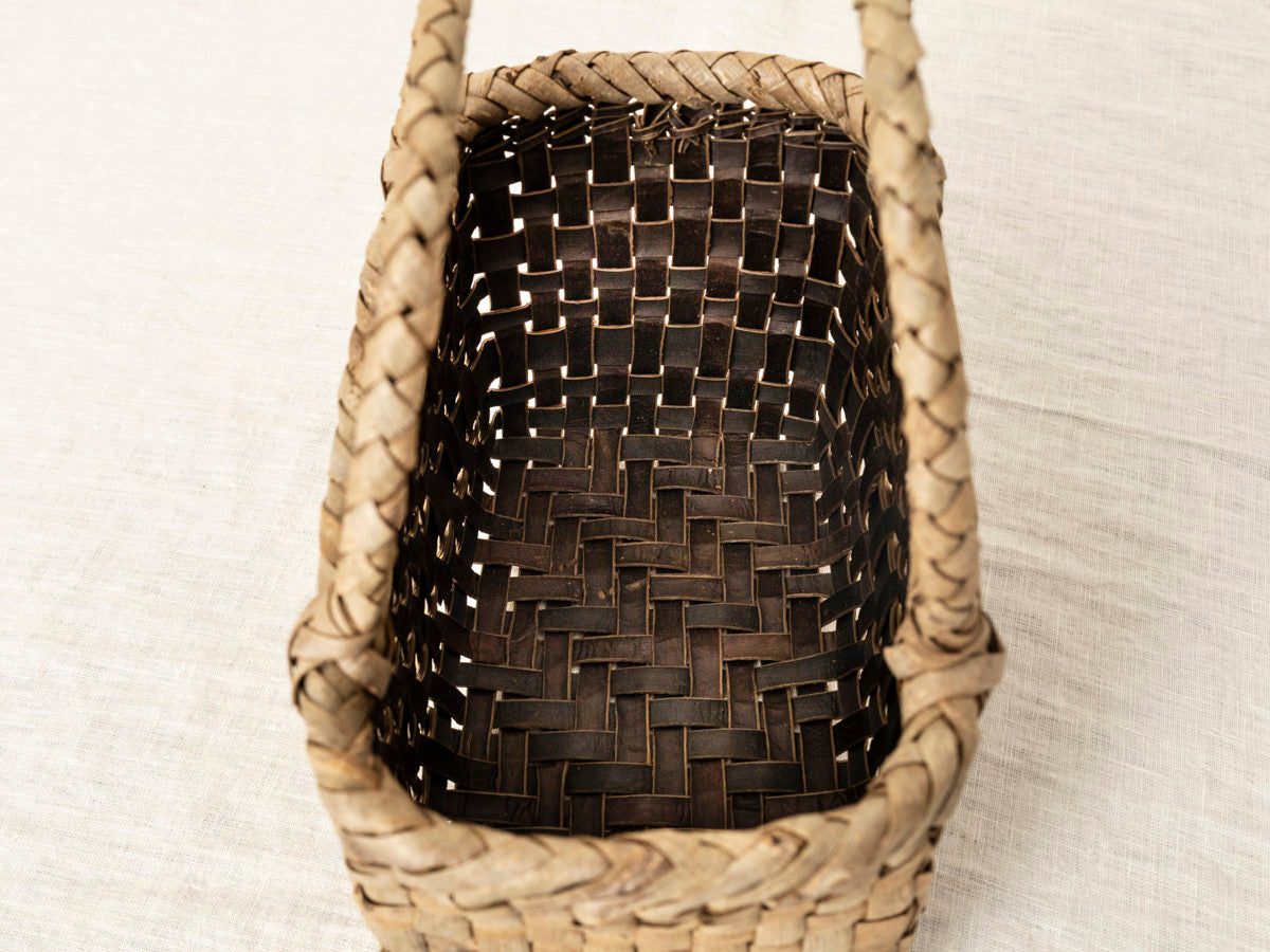 岩手県/くるみ　手提　総表皮市松　巾広ライン　1510736