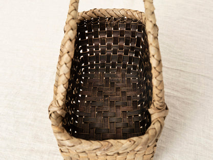 岩手県/くるみ　手提　総表皮市松　巾広ライン　1510736