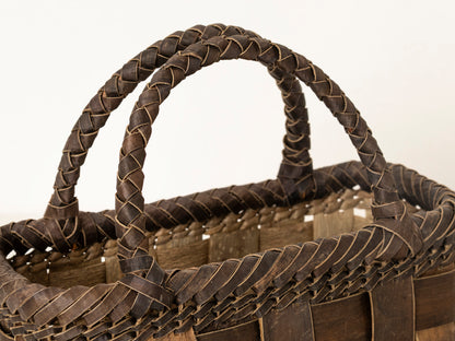 岩手県/くるみ　手提　総裏皮市松　ミニ　1510746