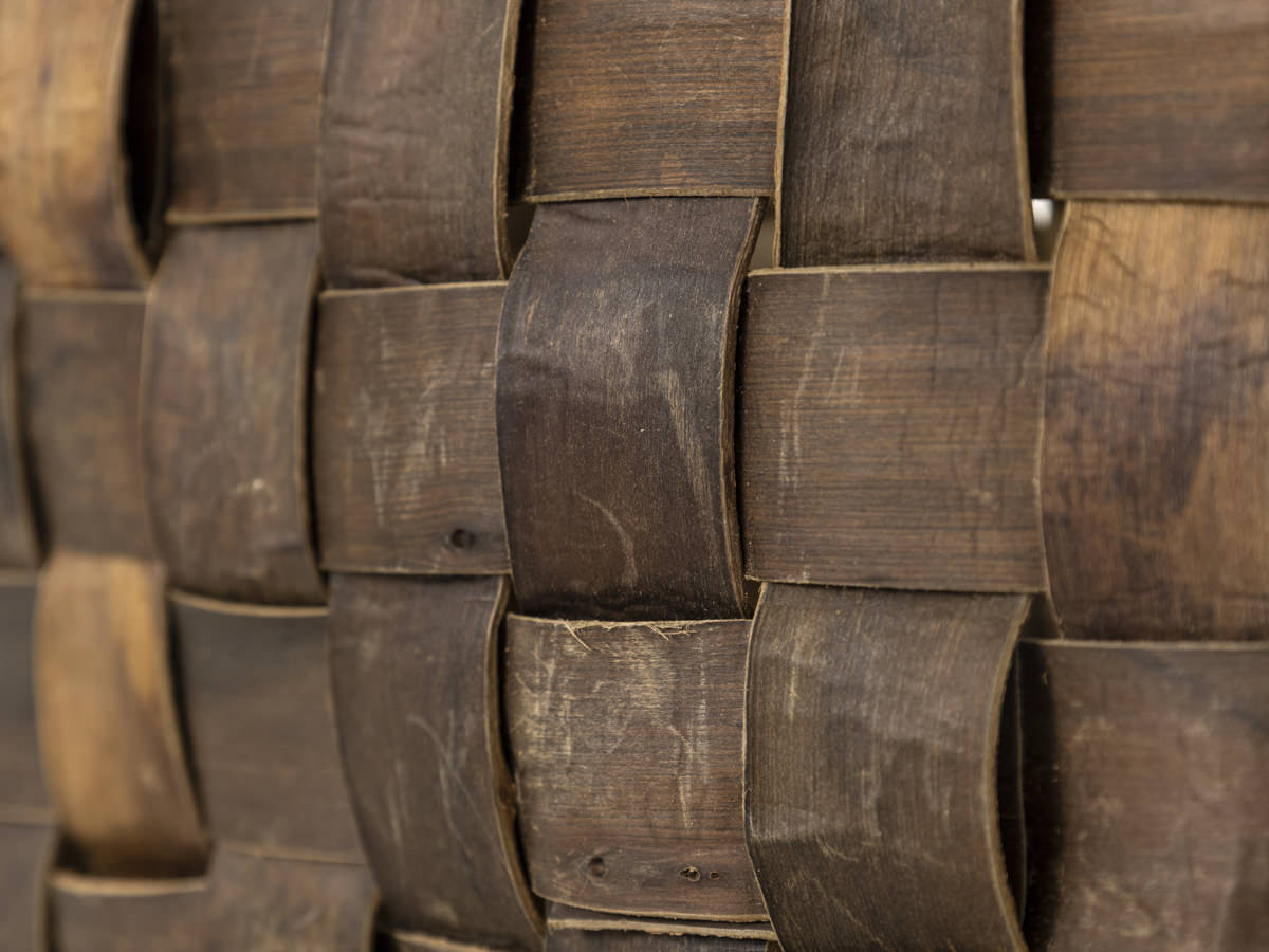 岩手県/くるみ　手提　総裏皮市松　ミニ　1510746