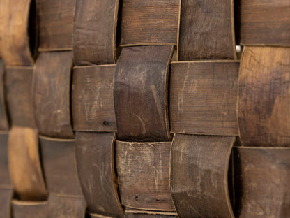 岩手県/くるみ　手提　総裏皮市松　ミニ　1510746