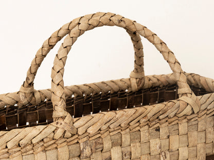 岩手県/くるみ　手提　表皮市松　アンダーチェック　1510737