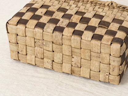 岩手県/くるみ　手提　表皮市松　アンダーチェック　1510737