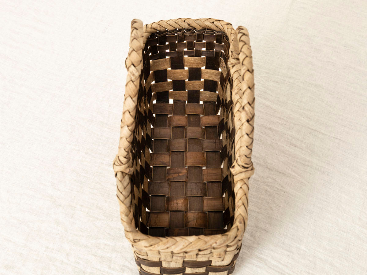 岩手県/くるみ　手提　表皮市松　アンダーチェック　1510737