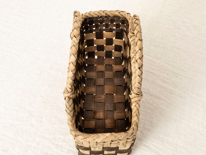 岩手県/くるみ　手提　表皮市松　アンダーチェック　1510737