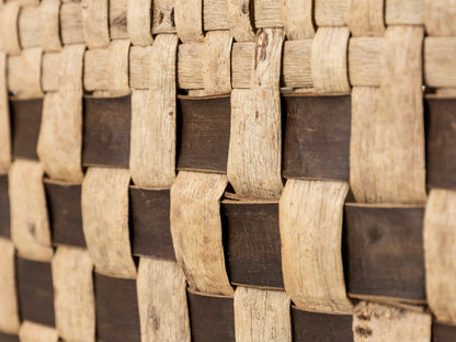 岩手県/くるみ　手提　表皮市松　アンダーチェック　1510737