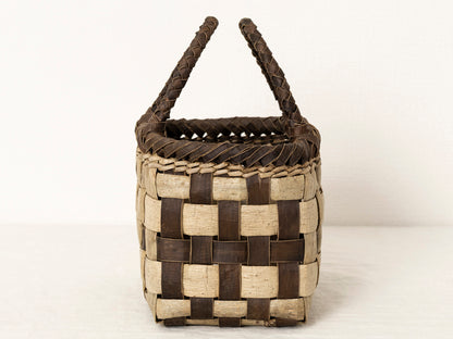 岩手県/くるみ　手提　表皮市松　メッシュライン　1510750