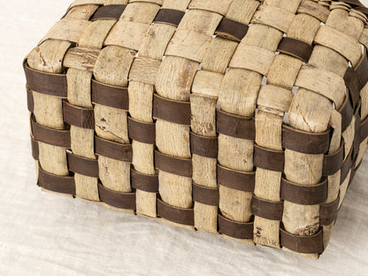 岩手県/くるみ　手提　表皮市松　メッシュライン　1510750