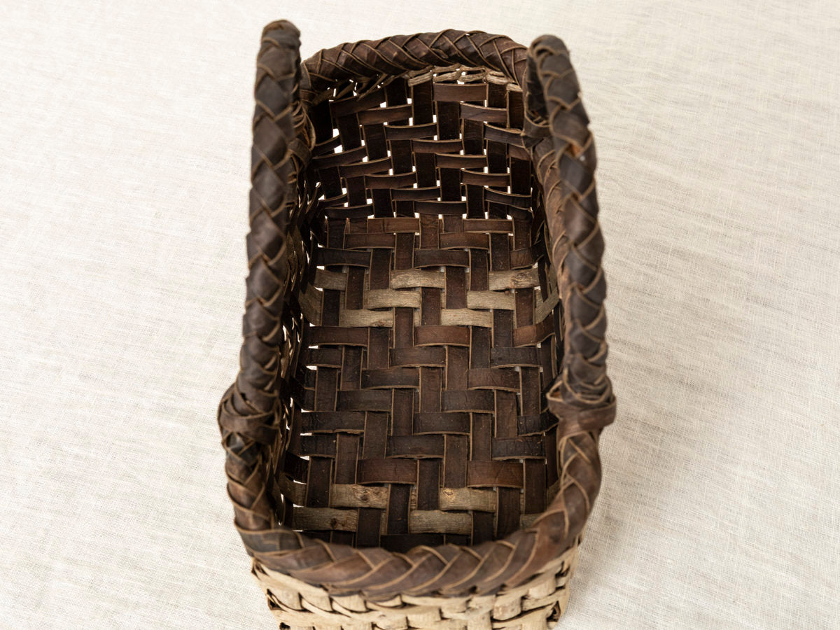 岩手県/くるみ　手提　表皮あじろ　縁手裏皮　lightning　1510749