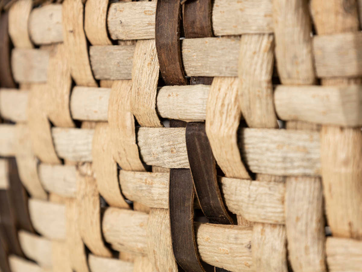 岩手県/くるみ　手提　表皮あじろ　縁手裏皮　lightning　1510749