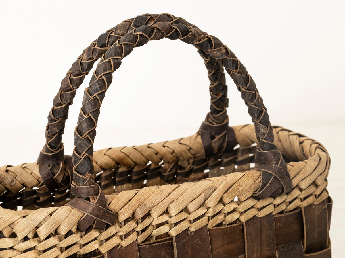 岩手県/くるみ　手提　tiny　裏皮市松　縁表皮　1510747