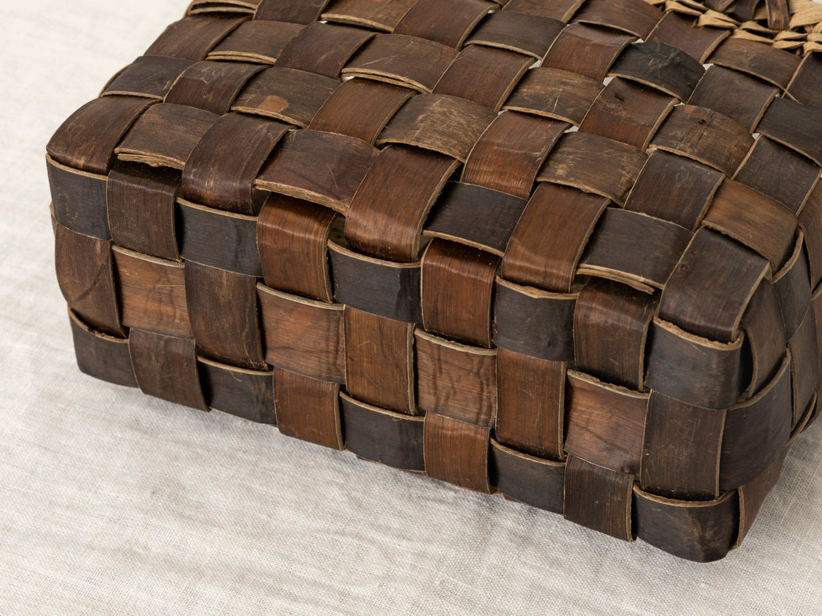 岩手県/くるみ　手提　tiny　裏皮市松　縁表皮　1510747