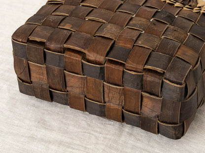 岩手県/くるみ　手提　tiny　裏皮市松　縁表皮　1510747