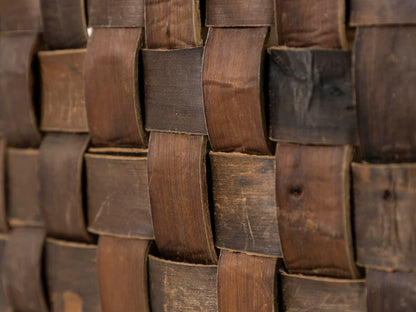 岩手県/くるみ　手提　tiny　裏皮市松　縁表皮　1510747