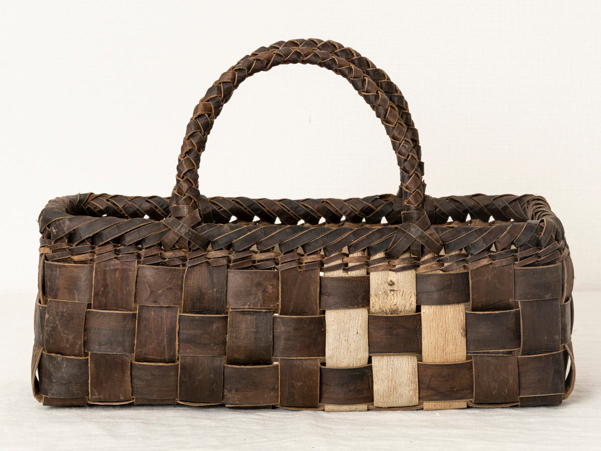 岩手県/くるみ　手提　裏皮市松　浅　表皮ライン　1510744