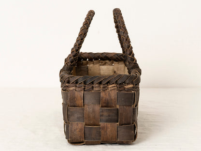 岩手県/くるみ　手提　裏皮市松　浅　表皮ライン　1510744