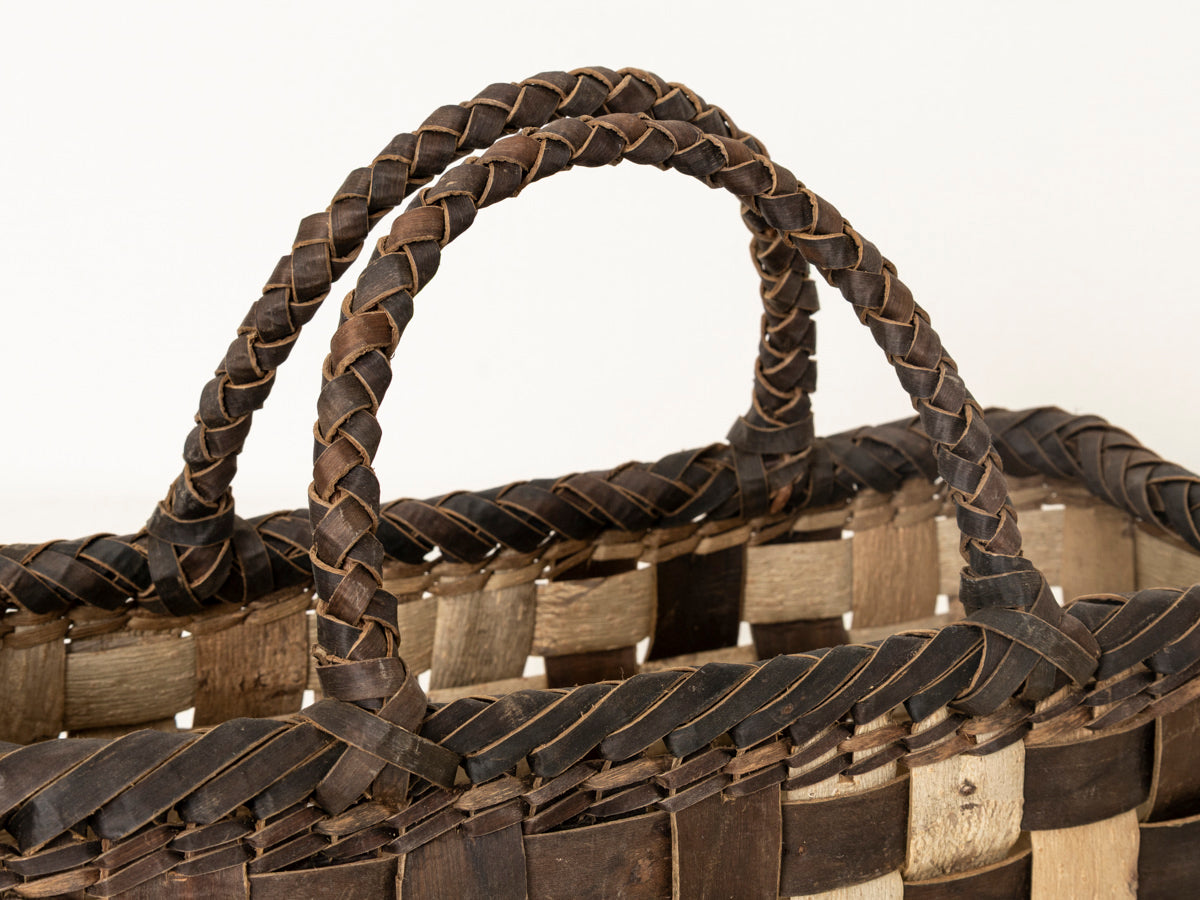 岩手県/くるみ　手提　裏皮市松　浅　表皮ライン　1510744