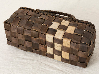 岩手県/くるみ　手提　裏皮市松　浅　表皮ライン　1510744