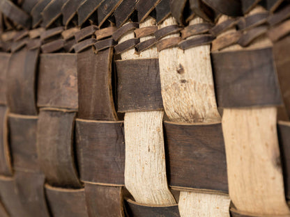 岩手県/くるみ　手提　裏皮市松　浅　表皮ライン　1510744