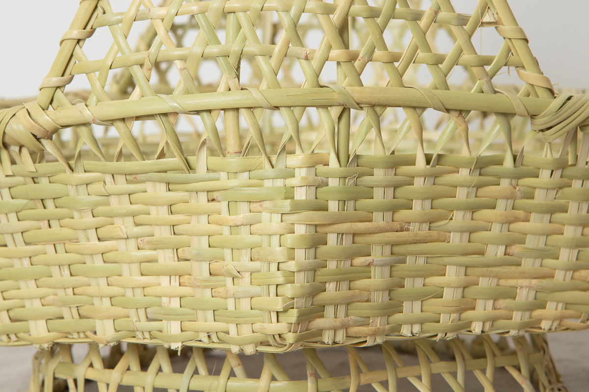 Tōfu Basket with handle M, L / Suzu bamboo / Iwate-JPN 210117