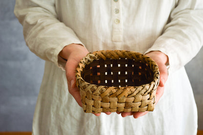 Organizing basket Mini (randomly selected) / Walnut / Iwate-JPN 1510592